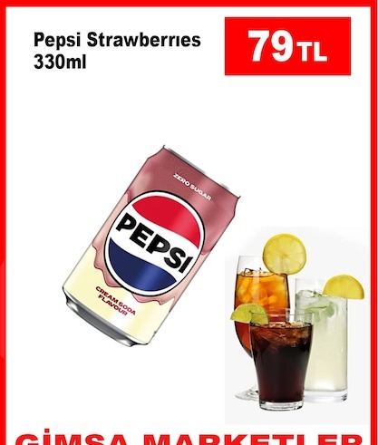 Pepsi Strawberries 330Ml