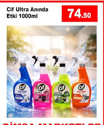 Cif Ultra Anında Etki 1000Ml