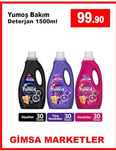 Yumoş Bakım Deterjan 1500Ml