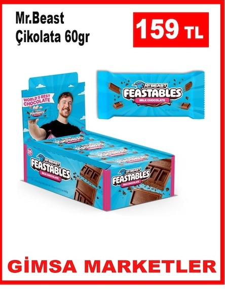 Mr.Beast Çikolata 60Gr
