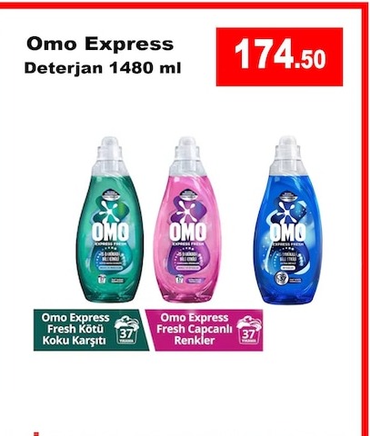 Omo Express Deterjan 1480 Ml