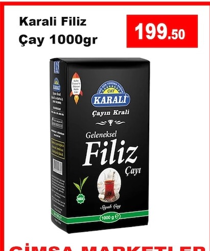 Karali Filiz Çay 1000Gr