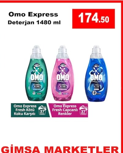 Omo Express Deterjan 1480 Ml