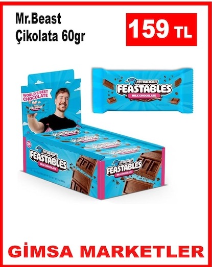 Mr. Beast Çikolata 60Gr