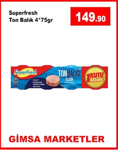 Superfresh Ton Balık 4*75Gr