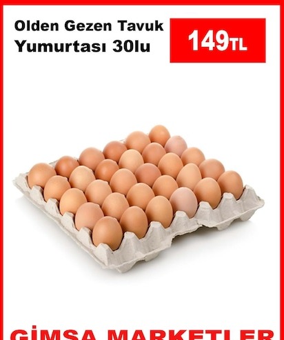 Olden Gezen Tavuk Yumurtasi 30Lu