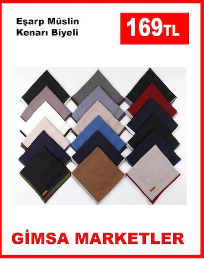 Eşarp Mślin Kenarı Biyeli