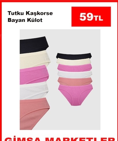 Tutku Kaşkorse Bayan Külot