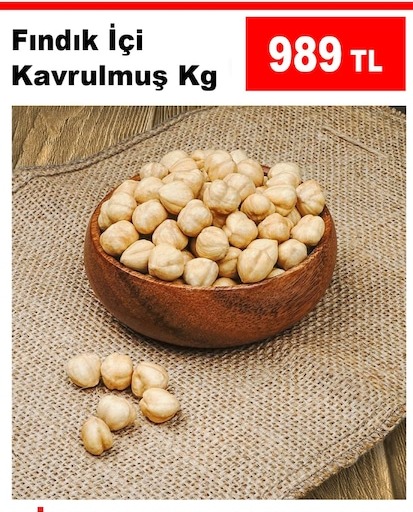 Fındık İçi Kavrulmuş Kg