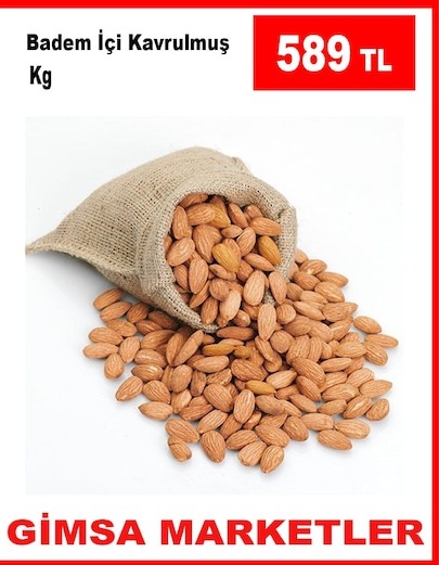 Badem İçi Kavrulmuş Kg