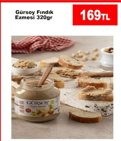 Gursoy Findik Ezmesi 320Gr