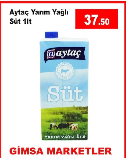 Aytac Yarim Yagli Sut 1Lt