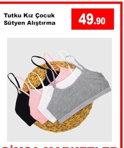 Tutku Kız Çocuk Sütyen Alıştırma
