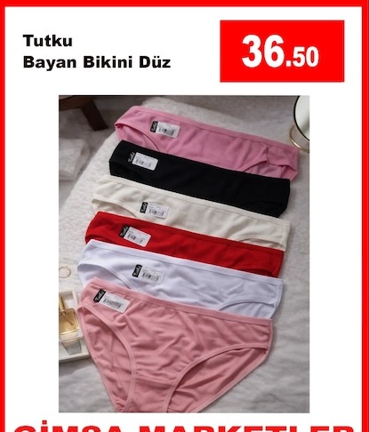 Tutku Bayan Bikini Düz