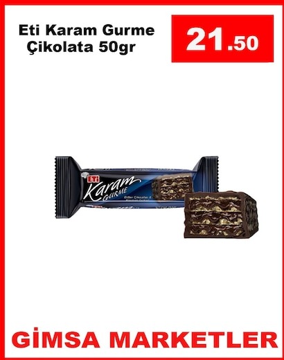 Eti Karam Gurme Çikolata 50Gr