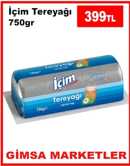İçim Tereyağı 750Gr