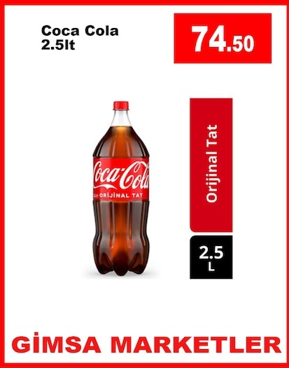 Coca Cola 2.5Lt