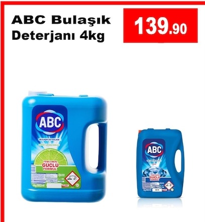 Abc Bulaşık Deterjanı 4Kg