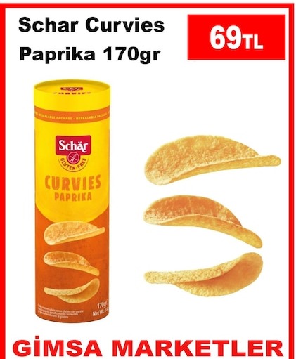 Schar Curvies Paprika 170Gr