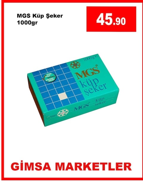Mgs Küp Şeker 1000Gr