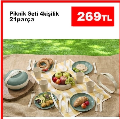 Piknik Seti 4 Kişilik 21 Parça