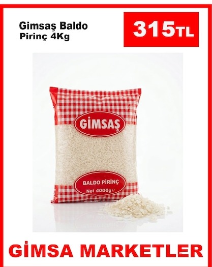 Gimsas Baldo Pirinç 4Kg