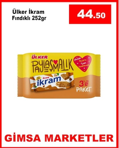 Ülker İkram Fındıklı 252Gr