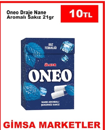 Oneo Draje Nane Aromalı Sakız 21Gr