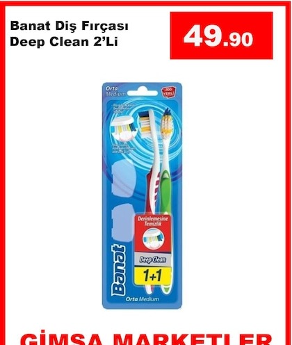 Banat Diş Fırçası Deep Clean 2'Li