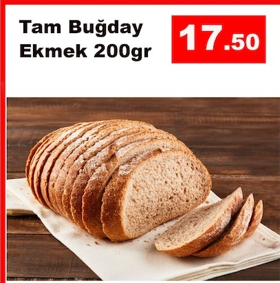 Tam Buğday Ekmek 200Gr
