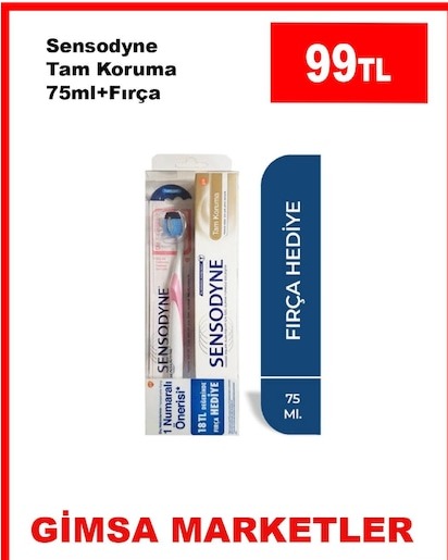 Sensodyne Tam Koruma 75Ml+Fırça