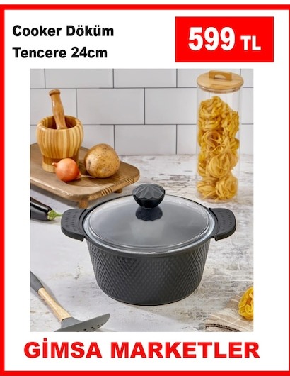 Cooker Döküm Tencere 24Cm