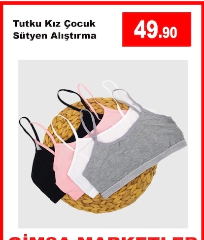 Tutku Kız Çocuk Sütyen Alıştırma
