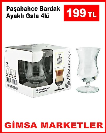 Paşabahçe Bardak Ayaklı Gala 4Lü