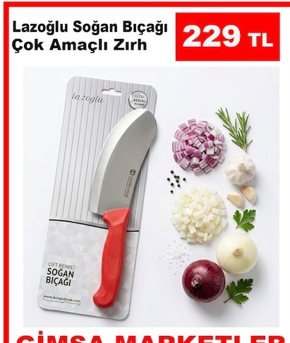 Lazoğlu Soğan Bıçağı Çok Amaçlı Zırh
