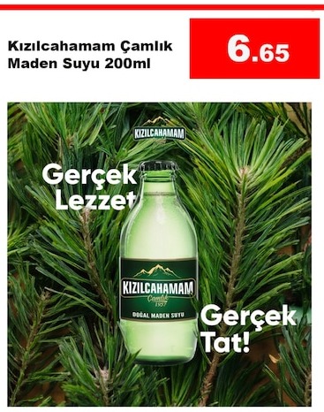 Kızılcahamam Çamlık Maden Suyu 200Ml