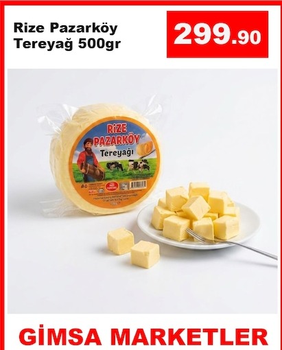 Rize Pazarköy Tereyağı 500Gr
