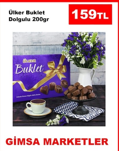 Ülker Buklet Dolgulu 200Gr