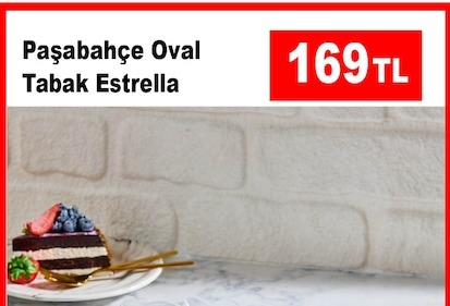 Paşabahçe Oval Tabak Estrella