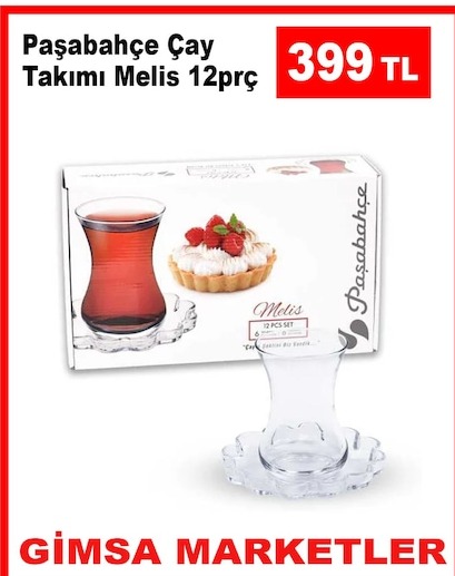 Paşabahçe Çay Takımı Melis 12Prc