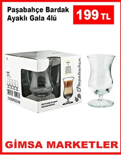 Paşabahçe Bardak Ayaklı Gala 4Lü