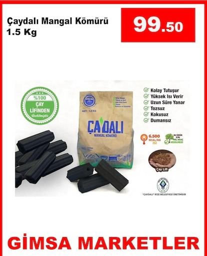 Çaydalı Mangal Kömürü 1.5 Kg
