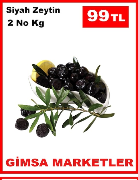 Siyah Zeytin 2 No Kg