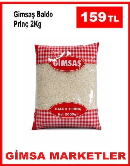 Gimsaş Baldo Pirinç 2 Kg