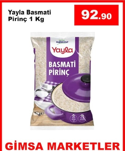 Yaylı Basmati Pirinç 1 Kg