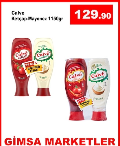 Calve Ketçap-Mayonez 1150Gr