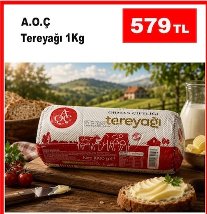 A.O.Ç Tereyağı 1Kg
