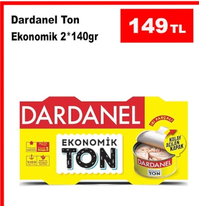 Dardanel Ton Ekonomik 2*140Gr