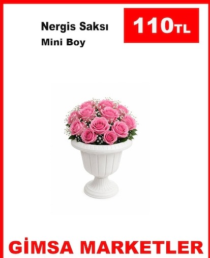 Nergis Saksı Mini Boy