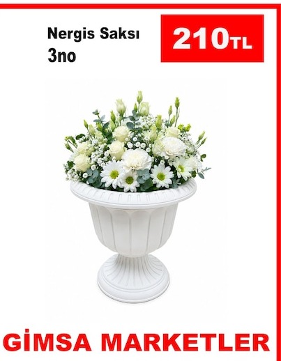 Nergis Saksı 3'Lü